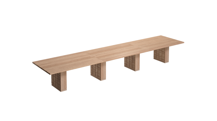 wood conference room table