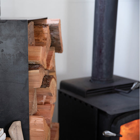 metal firewood storage 